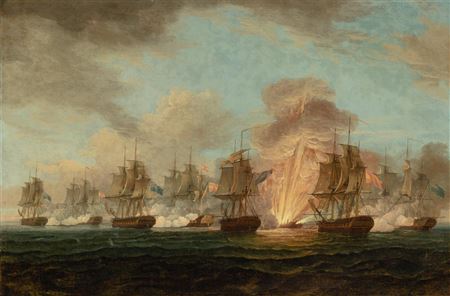 The Battle of Cape Santa Maria: The Explosion of the Spanish Frigate Mercedes