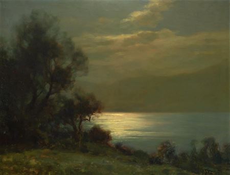 Clair de Lune sur le Lac d'Aiguebelette en Savoie