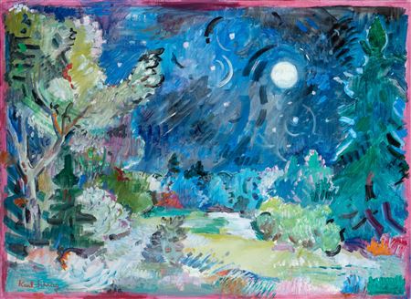 Bright Night by Karl Schrag - Auction record, sale price, and art valuation. Compare with similar artists and explore comparable artworks.