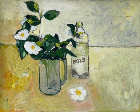 Bols and Camelias by Romi Behrens - Auction record, sale price, and art valuation. Compare with similar artists and explore comparable artworks.