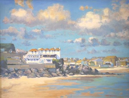 Pedn Olva, Porthminster by Douglas Hill - Auction record, sale price, and art valuation. Compare with similar artists and explore comparable artworks.