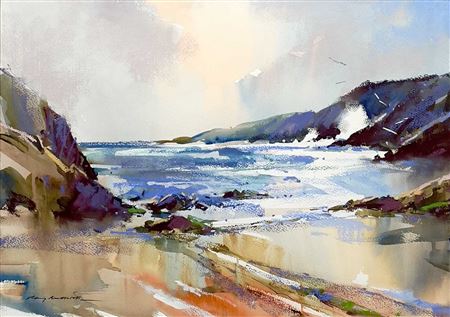 Cornish Coast by Ray Balkwill - Auction record, sale price, and art valuation. Compare with similar artists and explore comparable artworks.
