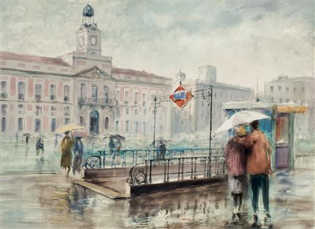 Sample artwork by Alberto Estrada Vilarrasa (1934 - 2022), known for painting - View similar artists and auction records