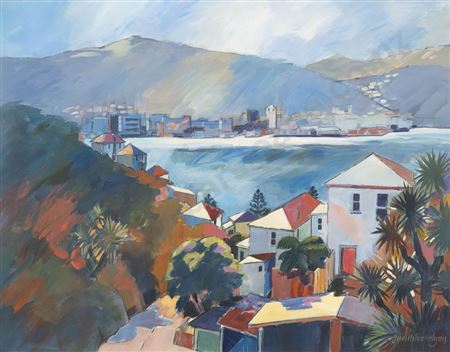 Wellington Harbour from Oriental Parade