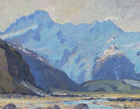 Mountain Scene by Duncan Darroch - Auction record, sale price, and art valuation. Compare with similar artists and explore comparable artworks.