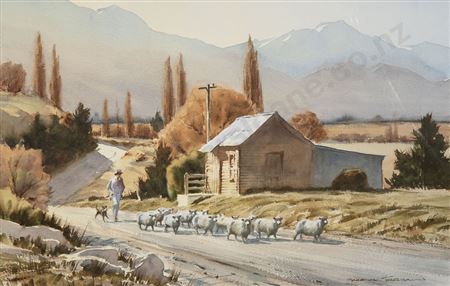 The Road to Queenstown by Garrick Tremain - Auction record, sale price, and art valuation. Compare with similar artists and explore comparable artworks.