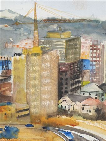 Wellington City Watercolor and Other (2)