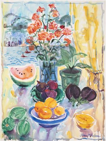Still Life with Harbour View