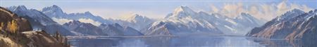 Mt Cook & Sefton, Southern Alps, Lake Pukaki