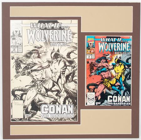 "WHAT IF WOLVERINE BATTLED CONAN THE BARBARIAN"