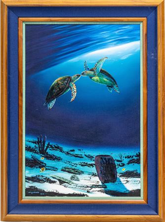 "KISSING SEA TURTLES"