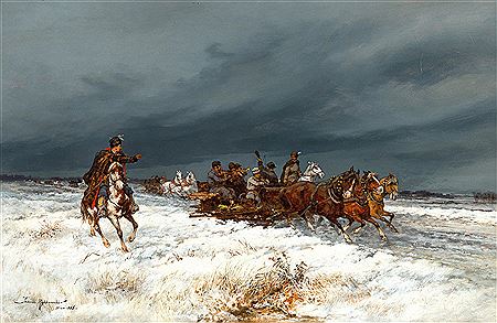 A Merry Party Returning Home