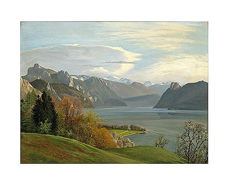 A View of Lake Traunsee, 1946