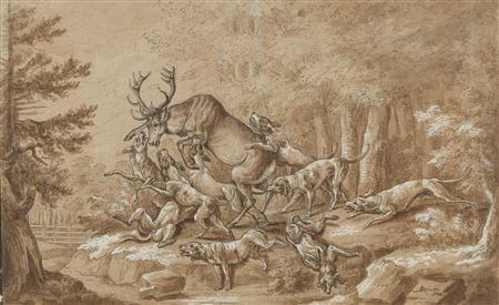 A stag hunt by Joseph G Winter - Auction record, sale price, and art valuation. Compare with similar artists and explore comparable artworks.