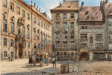 Vienna, Judenplatz and Böhmische Hofkanzlei