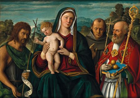 Madonna and Child with Saint John the Baptist, Saint Francis of Assisi and Saint Nicholas