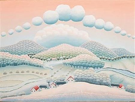 Landscape under the snow