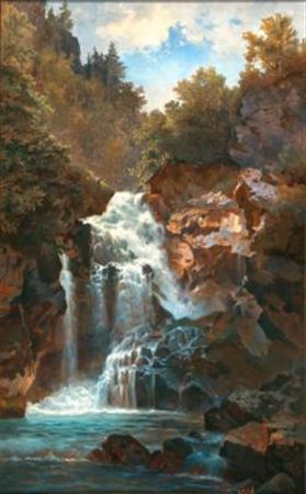A Roaring Waterfall by Georg Holub - Auction record, sale price, and art valuation. Compare with similar artists and explore comparable artworks.