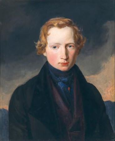 Portrait Carl Jodocus Meyer Kunsthändler in Wien, geb. 1819 im Alter von 22 Jahren