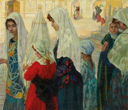 Sample artwork by Hector Nava (1875 - 1940), known for paintings - View similar artists and auction records