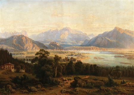 A View of Salzburg and the Untersberg by Franz Hengsbach - Auction record, sale price, and art valuation. Compare with similar artists and explore comparable artworks.