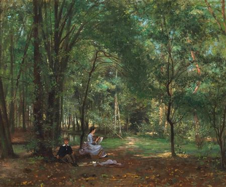 A Painter in a Forest