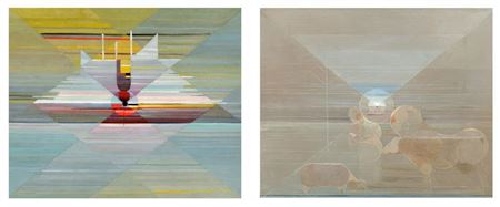 The fall of the butterfly (ca. 1923) - Life-synthesis (ca. 1929) (double sided painting)