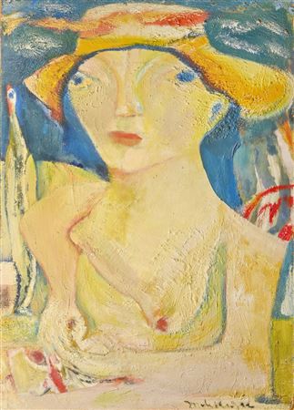 Young woman with a hat