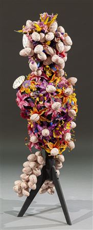Funeral flowers mannequin, 10 Pour x 50 000 drops of blood, 1986