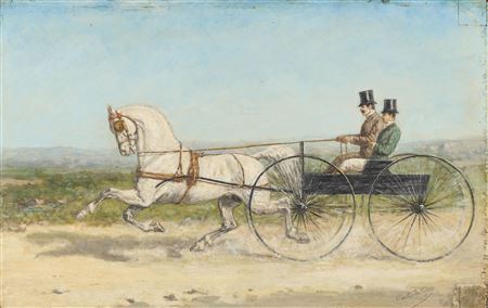 The cabriolet at the trot