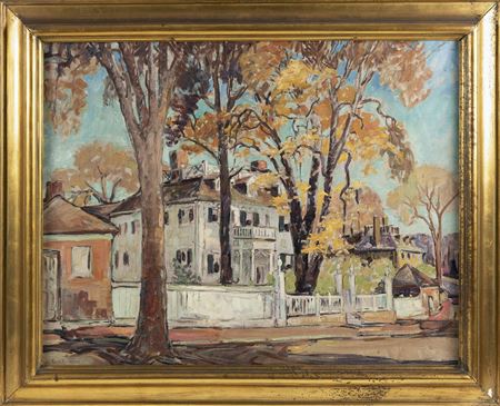Langdon House, Portsmouth, New Hampshire by Russell Cheney - Auction record, sale price, and art valuation. Compare with similar artists and explore comparable artworks.