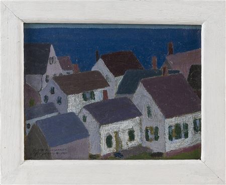 Sample artwork by Florence Emma (Pfeiffer) Brillinger (1891 - 1984), known for glass designer, abstract painting - View similar artists and auction records