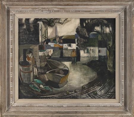 "Gray Fish Dock, 1947" by Vernon B Smith - Auction record, sale price, and art valuation. Compare with similar artists and explore comparable artworks.