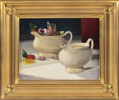 "Magic Mirror (The Reflection is Full of Candy)" by Doug Rugh - Auction record, sale price, and art valuation. Compare with similar artists and explore comparable artworks.