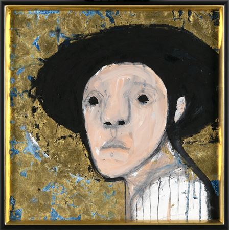 "Woman on Gold, 2013"