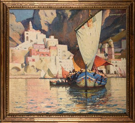 Port en Italie by Emile Beaussier - Auction record, sale price, and art valuation. Compare with similar artists and explore comparable artworks.