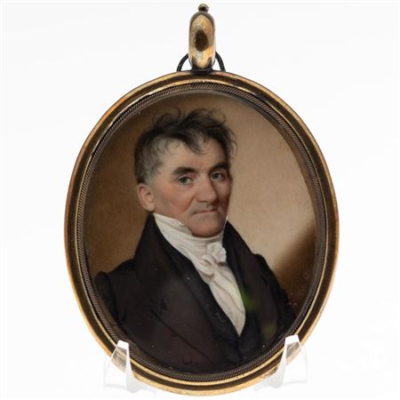Miniature of Daniel Dodge (Artist's Uncle) by John Dodge - Auction record, sale price, and art valuation. Compare with similar artists and explore comparable artworks.