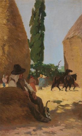 LA BATTITURA DEL GRANO - IL NONNO BISTA, 1879