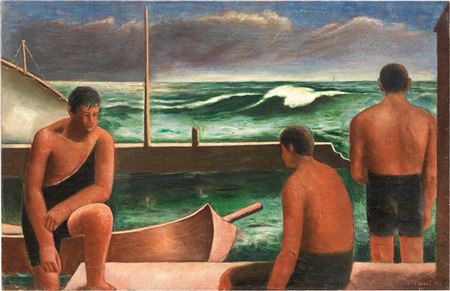 NUOTATORI, 1929-30 by Carlo Carra - Auction record, sale price, and art valuation. Compare with similar artists and explore comparable artworks.
