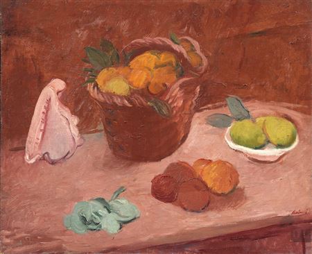 Sample artwork by Enrico Paulucci (1901 - 1999), known for modernist painting educator - View similar artists and auction records