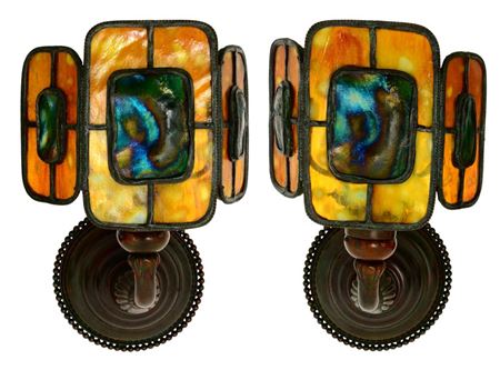 Pair of "Turtle-Back" Sconces