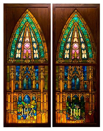 Pair of Gothic Revival Windows