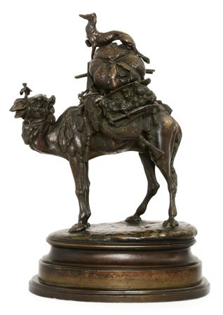 Camel & Whippet with Hunting Items by Louis Theophile Hingre - Auction record, sale price, and art valuation. Compare with similar artists and explore comparable artworks.