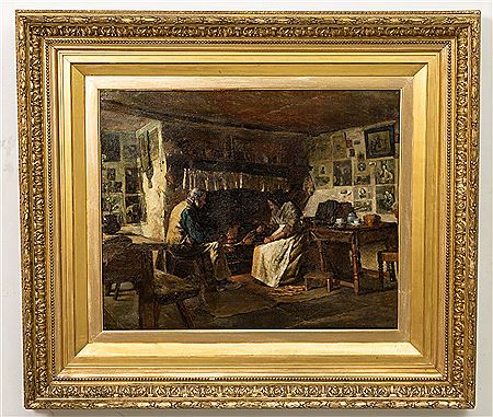 "An Irish Cottage Interior" by Henry Sykes - Auction record, sale price, and art valuation. Compare with similar artists and explore comparable artworks.