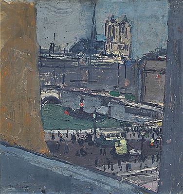 View of Notre-Dame de Paris 1919