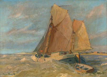 Bateaux de pêche devant Norderney