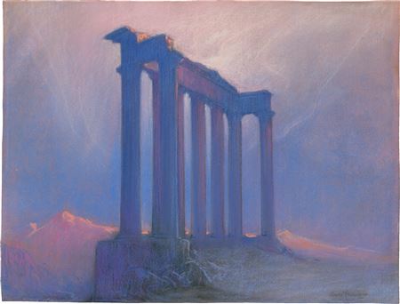 Tempelruine im Sphärenlicht