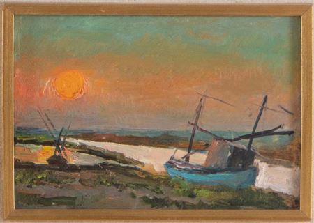 “Tramonto a Marina Romea”, 1961