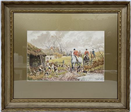 English Fox Hunting Scene