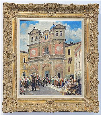 "The Atina market" by Joseph Couture - Auction record, sale price, and art valuation. Compare with similar artists and explore comparable artworks.